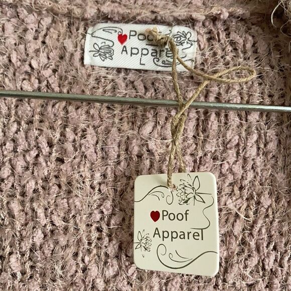 Poof Apparel Fuzzy Cardigan - Picture 9 of 10